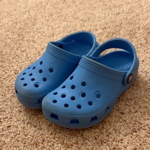 Kids Lightweight Blue Croc Sandals